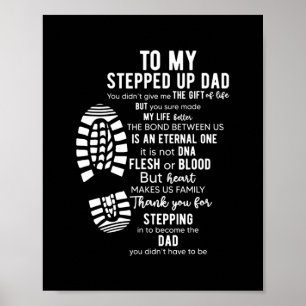 Affiche To My Stepped Up Dad Thanks You For Stepping