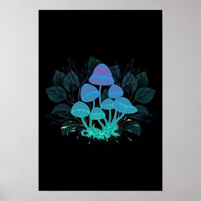 Affiche Toadstools in Bushes (Devant)