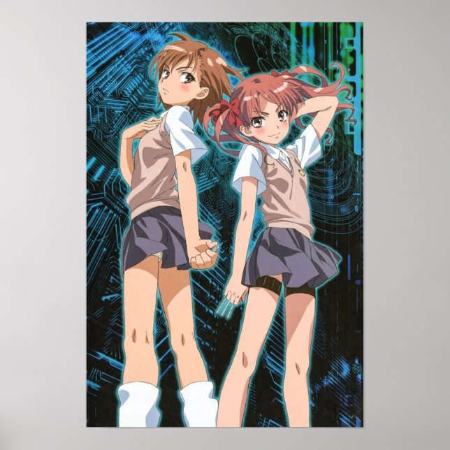 Affiche Toaru Series  Misaka Mikoto  Shirai Kuroko (Devant)