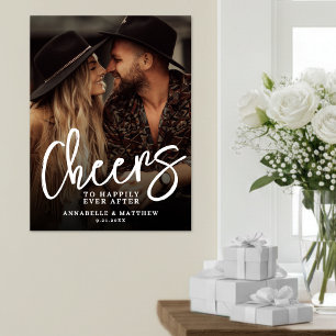 Affiche Toasts pour un bonheur éternel - Panneau de mariag