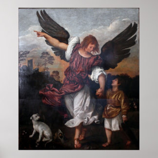 Affiche Tobias et l'Archangel Raphael - Titien