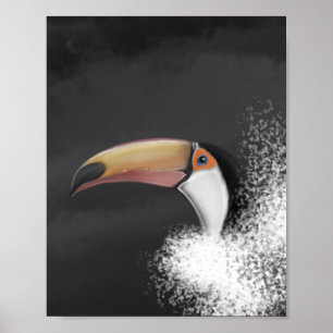 Affiche toco toco toucan (dessin à la main original)
