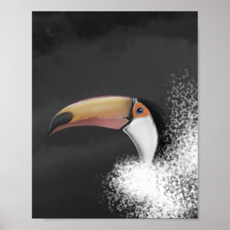 Affiche toco toco toucan (dessin à la main original)