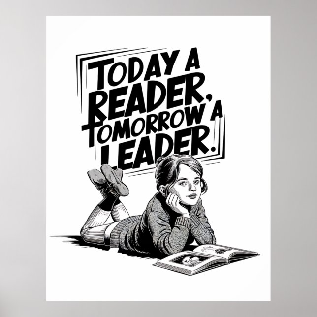Affiche Today a Reader (Devant)