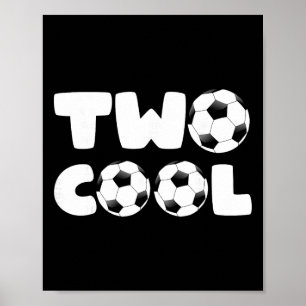 Affiche Toddler deux cool 2e anniversaire thème football 2