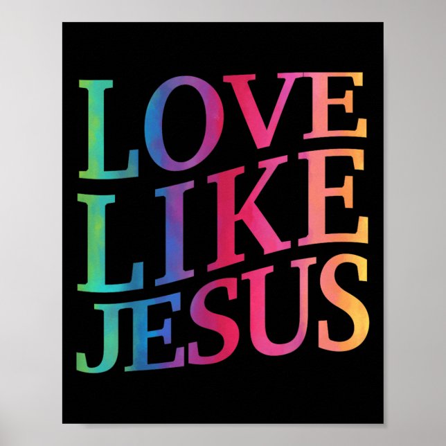 Affiche Toddler Love Like Jesus Christian God Son Sister G (Devant)