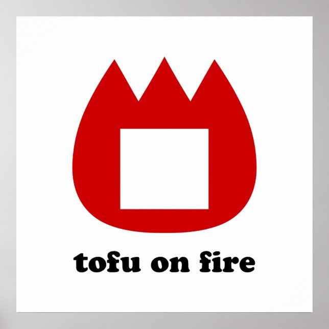 Affiche 📛 tofu en feu (Devant)