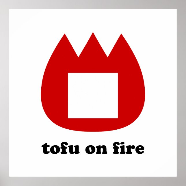 Affiche 📛 tofu en feu (Devant)
