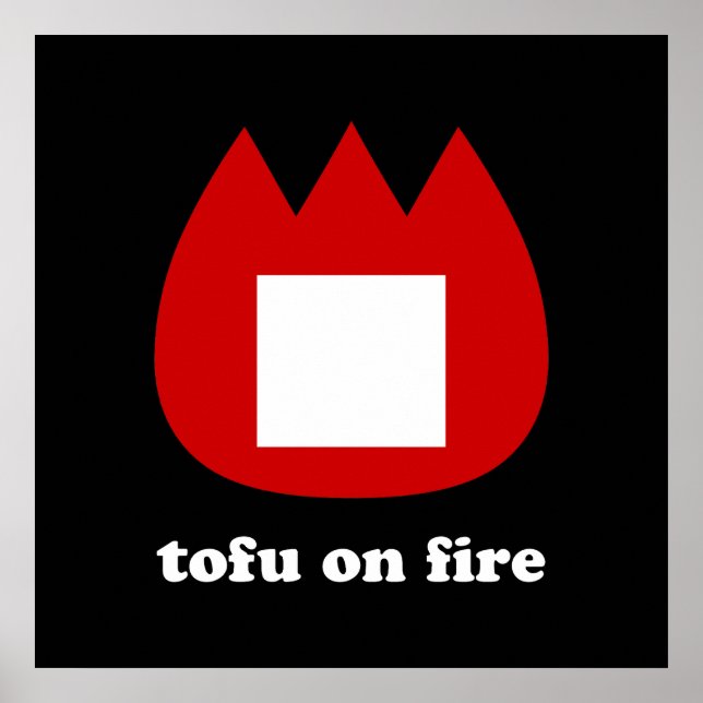 Affiche 📛 tofu en feu (Devant)