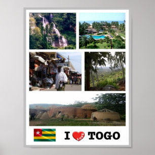 Affiche Togo - I Love -