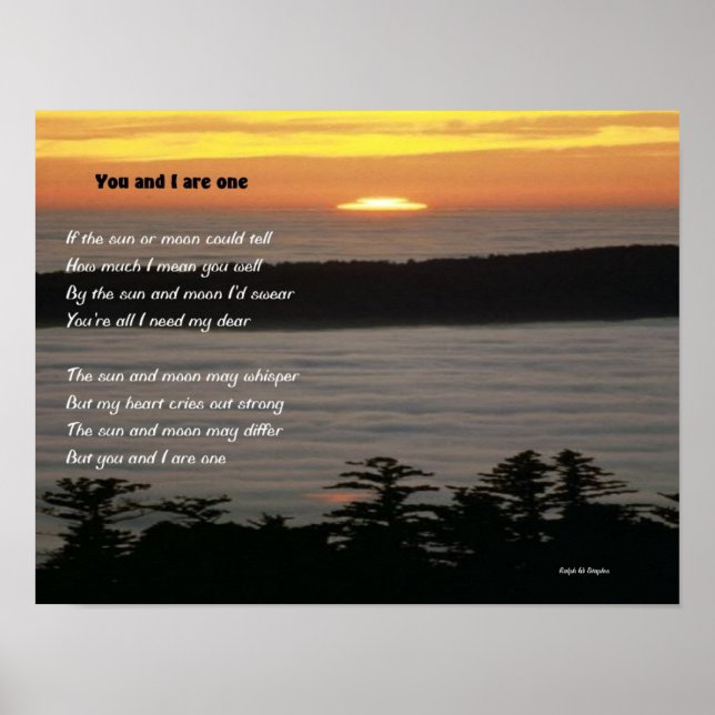 Affiche Toi et moi sommes un (Devant)