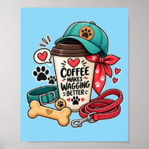 Toile Cute Dog Mom Café Rend Les Queue Qui Remuent