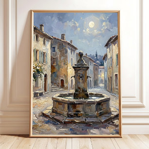 Affiche Toile d'art de campagne hivernale