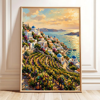 Affiche Toile d'art de campagne impressionniste