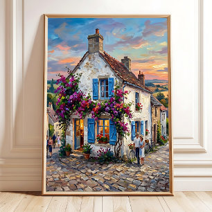 Affiche Toile d'art mural de campagne normande impressionn