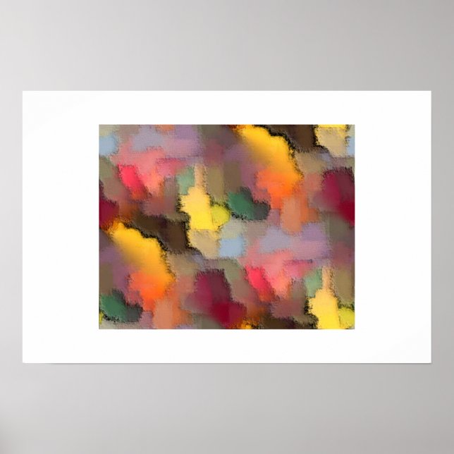 Affiche Toile de couleur (Devant)