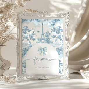 Affiche Toile de Jouy Bonjour Favour bonjour bebe