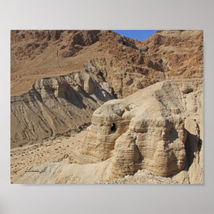 Affiche Toile de la grotte de Qumran Israël