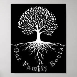 Affiche Toile de notre arbre de vie pour racines familiale