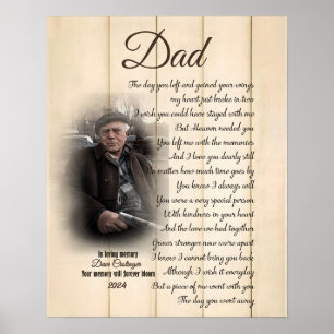 Affiche Toile de photo personnalisée en mémoire d'un être 
