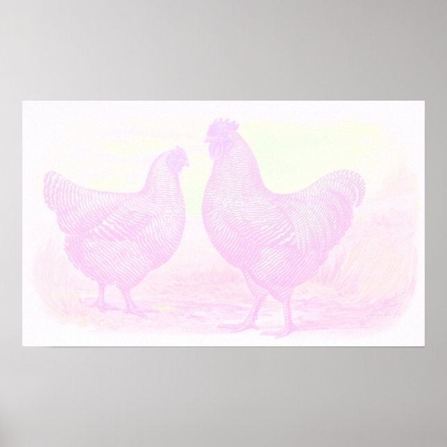 Affiche Toile en mousse rose (Devant)