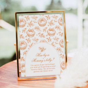 Affiche Toile Little Cutie Quelle taille est maman ventre