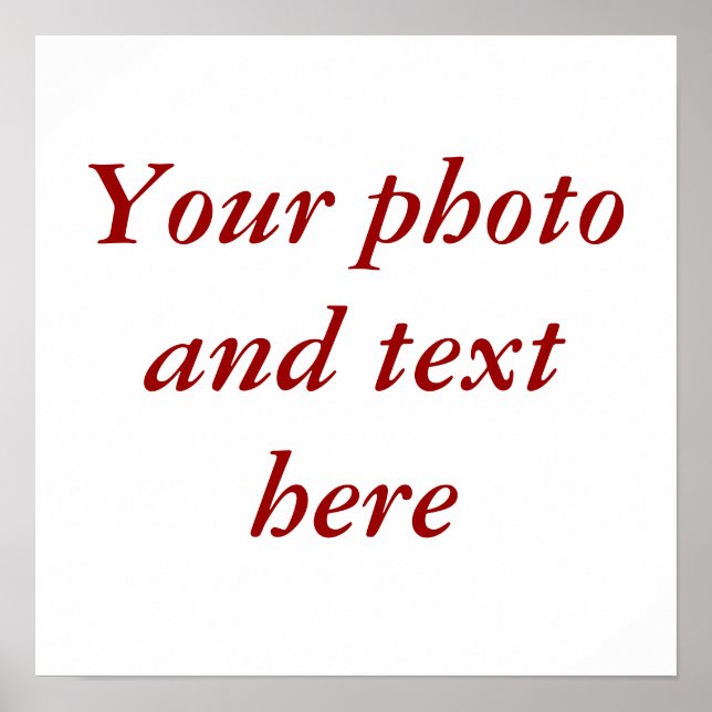 Affiche Toile personnalisée de 15 po x 15 po (Devant)