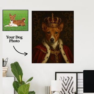 Affiche Toile Portrait de Chien Royal Personnalisé