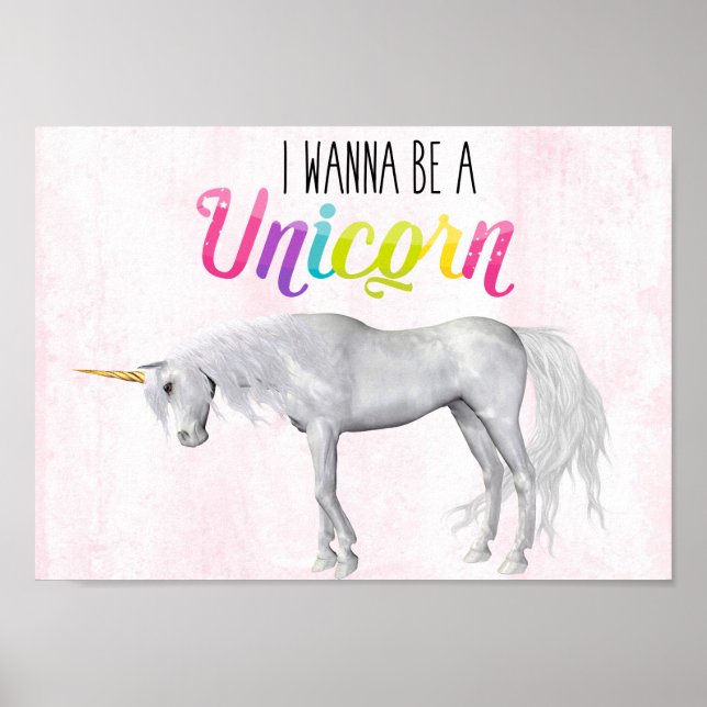 Affiche Toile Premium Unicorn (Gloss) (Devant)