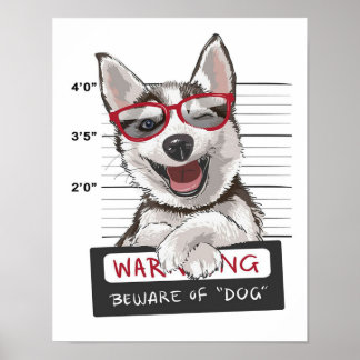 Affiche Toile Recherchée Husky