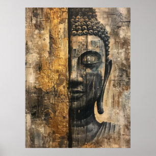 Affiche Toile Serene Bouddha Imprimer pour Décor Zen Maiso