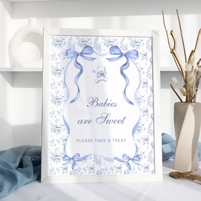 Affiche Toile Teddy Bear Baby are Sweet Take a Treat (Créateur téléchargé)