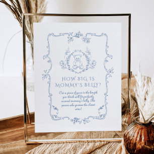 Affiche Toile Vintage Ours en peluche Quelle taille a momm