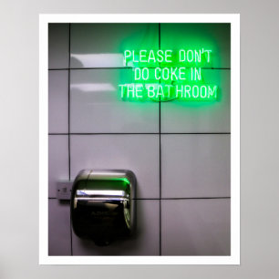 Affiche Toilette de Glasgow