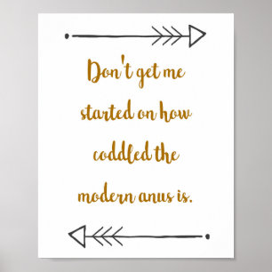 Affiche Toilette Papier Drôle Citation de salle de bain