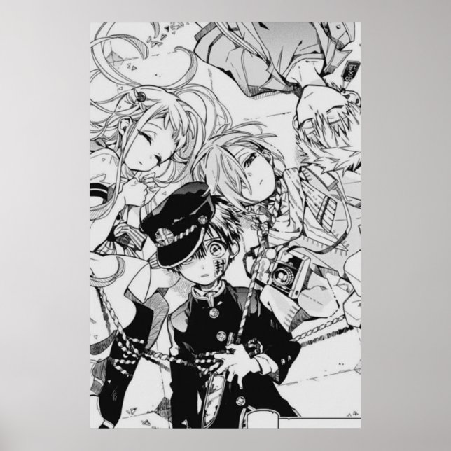 Affiche Toilettes Hanako Manga Art (Devant)