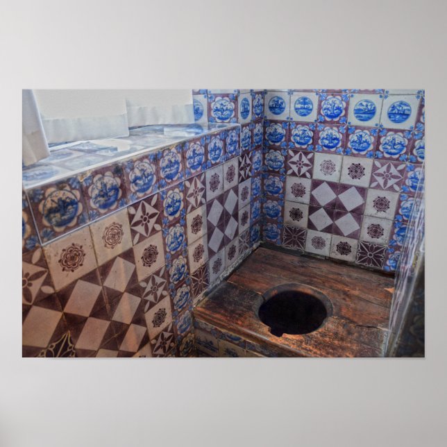 Affiche Toilettes Royales, Château de Rosenborg, Copenhagu (Devant)