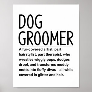 Affiche Toiletteur pour chiens