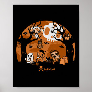 Affiche Tokidoki Halloween Ghouls Jouant Dans Le Cimetière