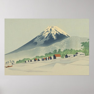 Affiche Tokuriki Tomikichiro 36 vues d'art Japon de Fuji