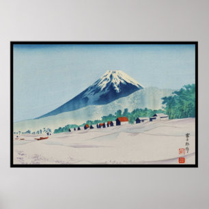 Affiche Tokuriki Tomikichiro 36 vues d'art Japon de Fuji