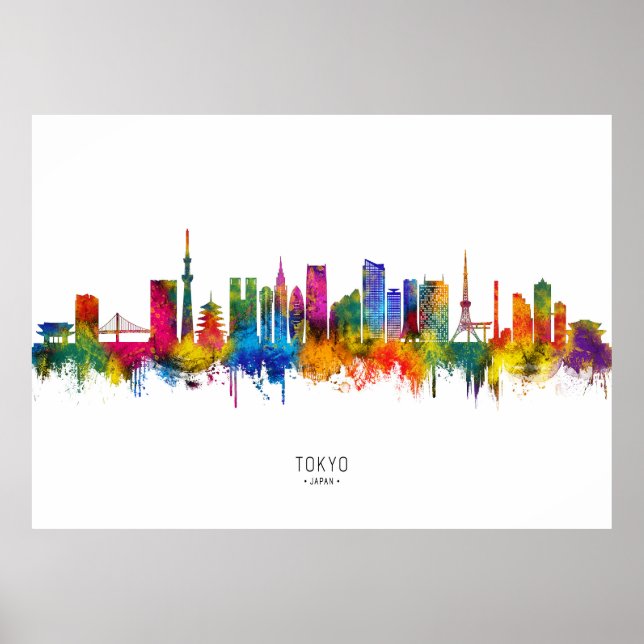 Affiche Tokyo Japan Skyline (Devant)