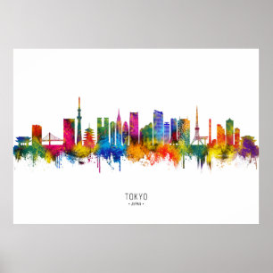Affiche Tokyo Japon Skyline