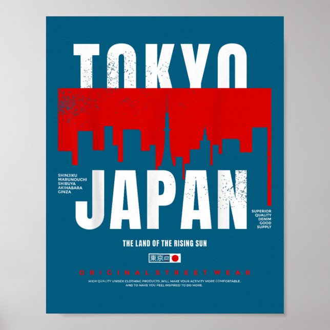 Affiche Tokyo Japon Terre du Soleil Levant Original St (Devant)