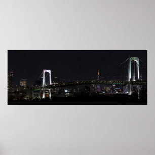 Affiche Tokyo par l'affiche de nuit