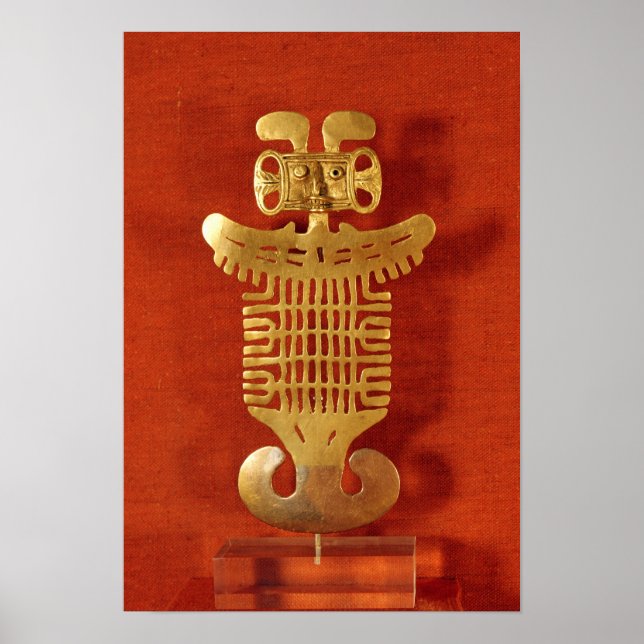 Affiche Tolima ornement sous forme d'une tête humaine (Devant)