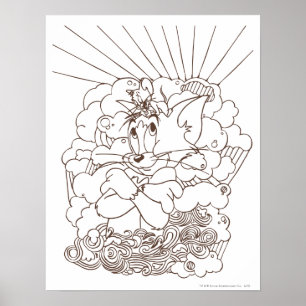 Affiche Tom et Jerry Outline