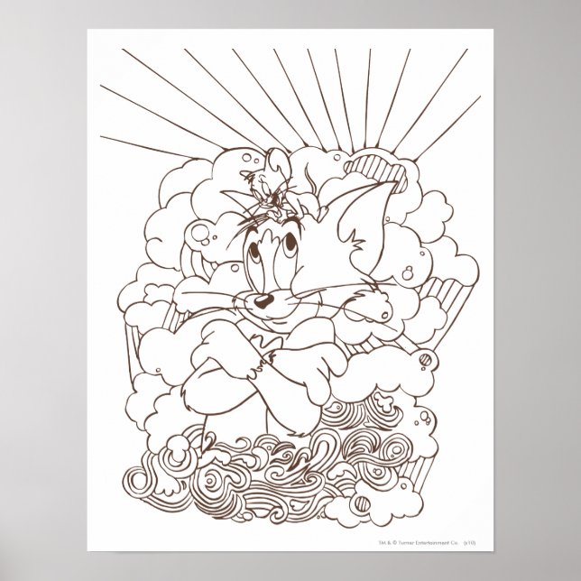 Affiche Tom et Jerry Outline (Devant)