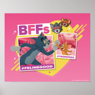 Affiche Tom & Jerry BFFs Photo Emoji Collage