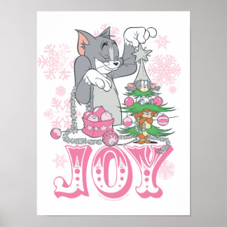 Affiche Tom, Jerry et Nibbles décorent la joie